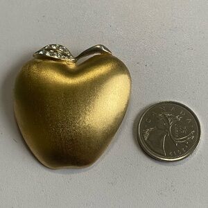 Gold butler  Brooch with Textured Design